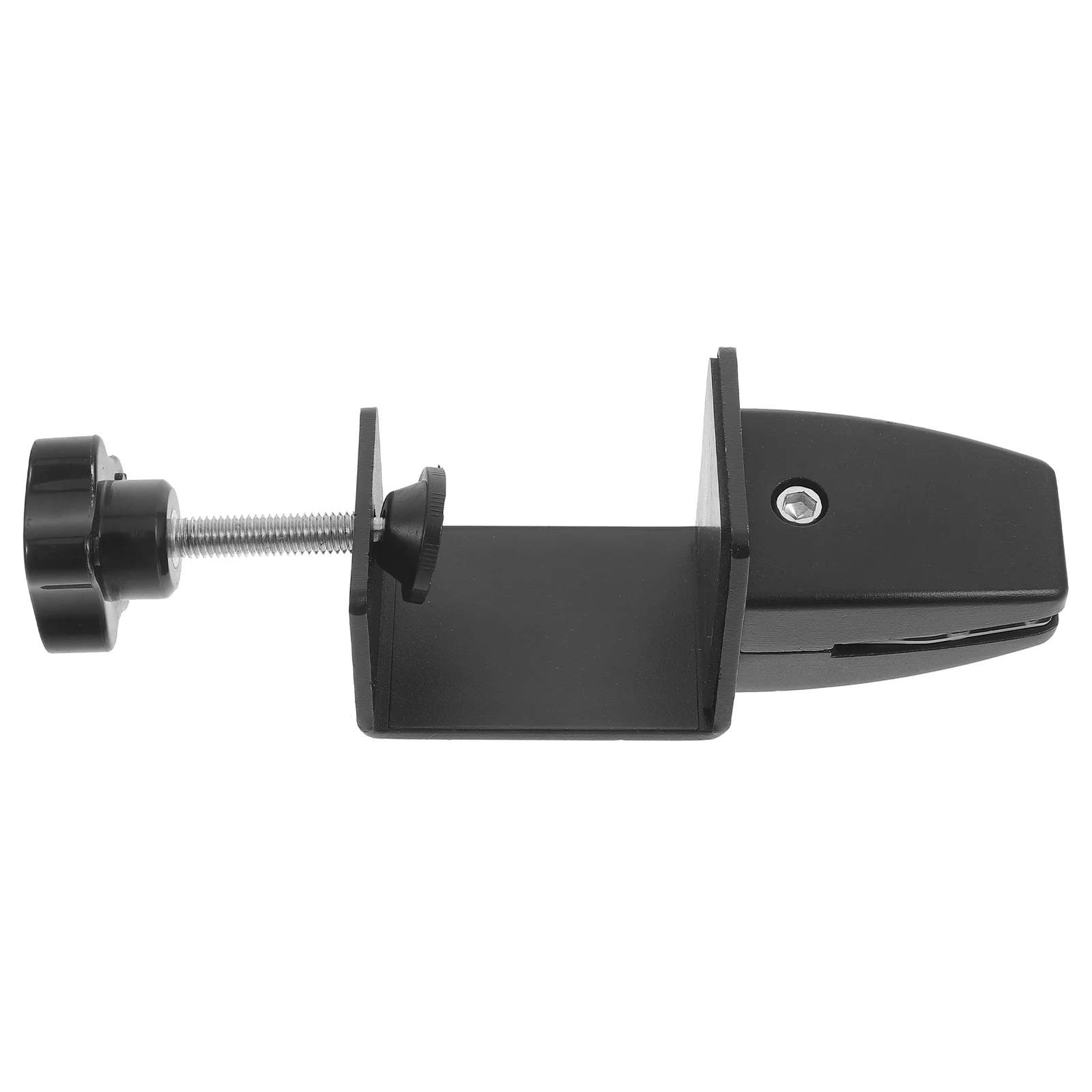 

Aluminum Alloy Desk Partition Clamps L-Shaped Black Screen Clips Home Office Adjustable Sneeze Guard Bracket Glass Board