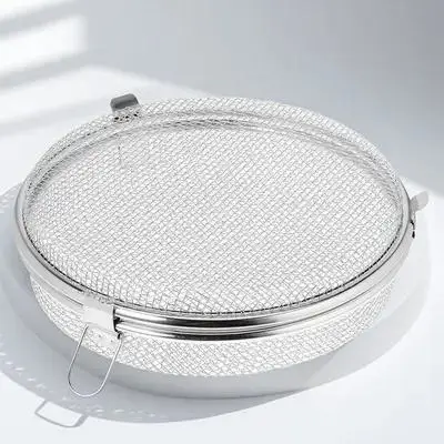 

Dishwasher Basket Stainless Steel Round Mesh Storage Basket For Cutlery Utensils Baby Items Bottle Parts Large Capacity
