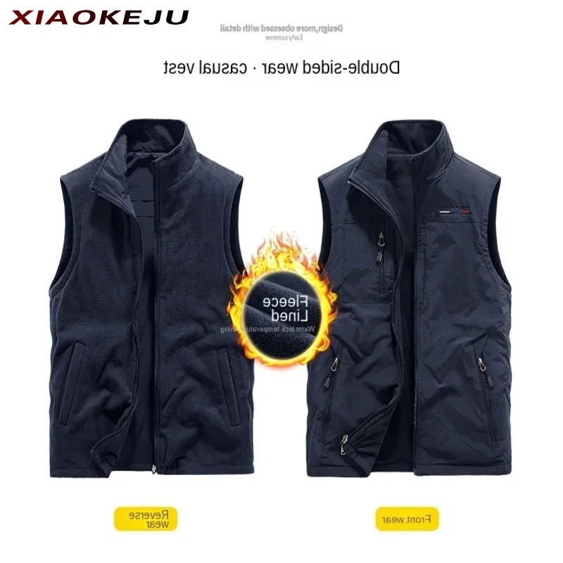 Thermal For Men MAN VEST Waist Coat Winter Leather Vests Tactical Military Fishing Work Clothing Sleeveless Jacket Elegant Mesh