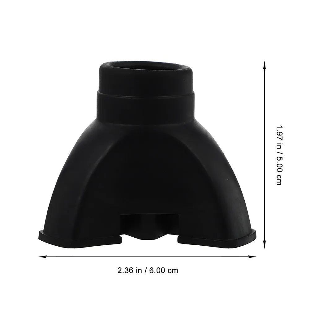 Natural Rubber Crutch Tips 4Pcs – Anti-Wear Non-Slip Triangle Foot Covers for Trekking Poles Hiking Sticks Walking Canes
