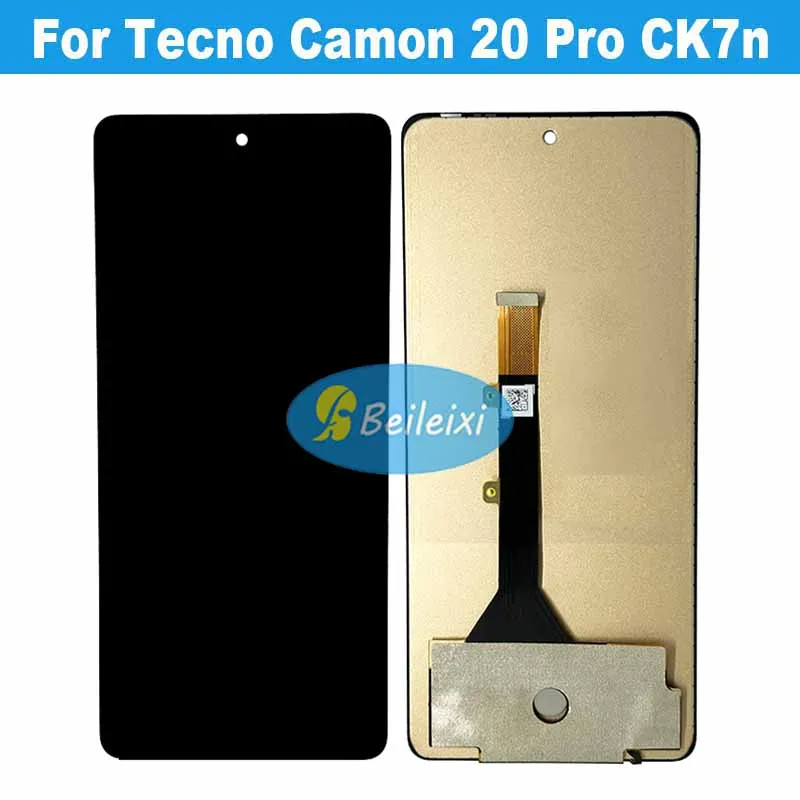 For Tecno Camon 20 Pro CK7n LCD Display Touch Screen Digitizer Assembly Replacement Parts