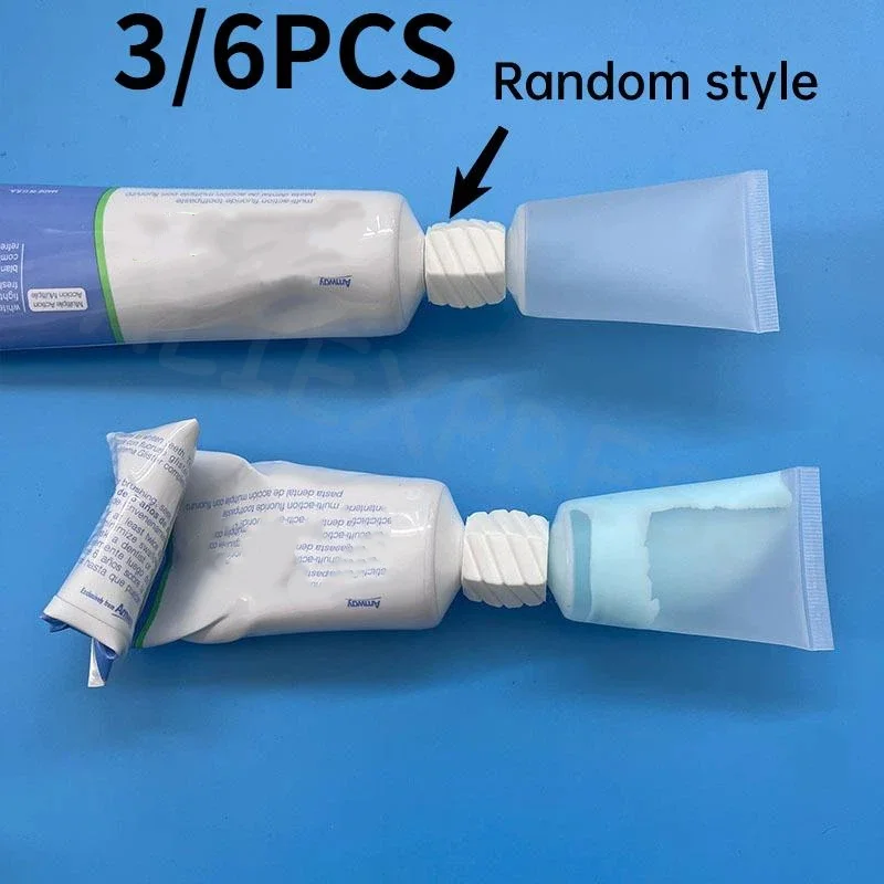 30ml Empty Soft Travel Squeeze Tubes 3/6Pcs Reusable Portable Toothpaste Lotion Containers for Daily Travel Use