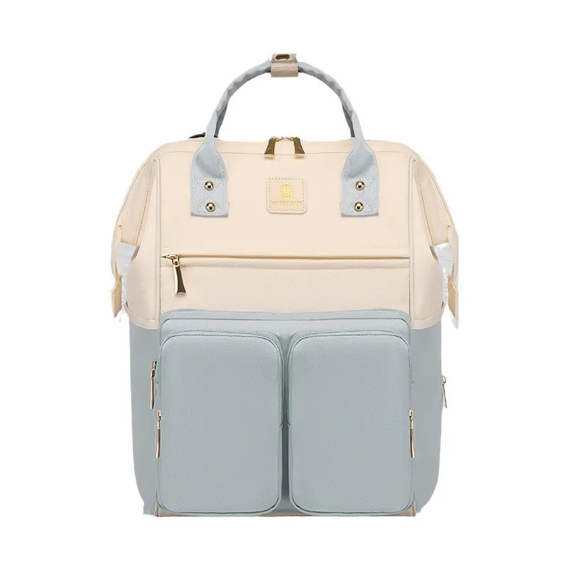حقيبة الأم الجديدة كبيرة الحجم حقيبة الأم والطفل العصرية للفصل الجاف والرطب حقيبة الأم ذات الفتح الكبير