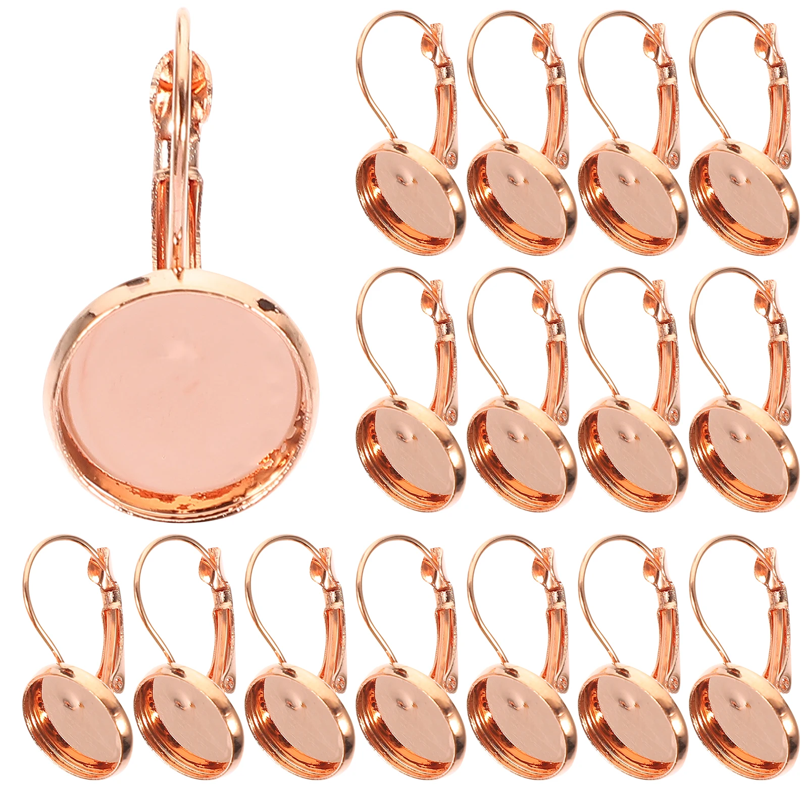 

20 Pcs French Style Earrings Tray Hook Sterling Silver Ear Charm Accessories for Girls Women DIY Jewelry Making