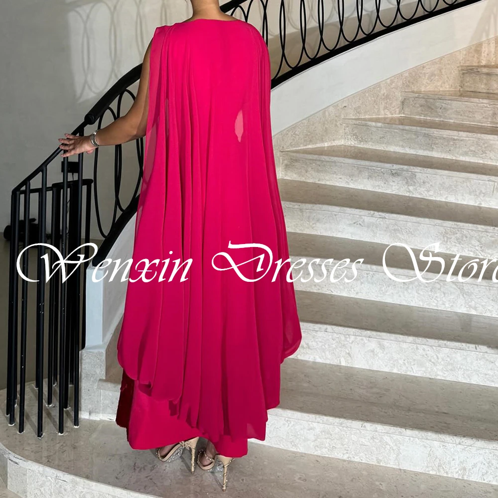 Exquisite Shawl Sequined Straight Evening Dresses Delicate Square Neck Floor Length Sleeveless Custom Made Vestido De Festa 2024