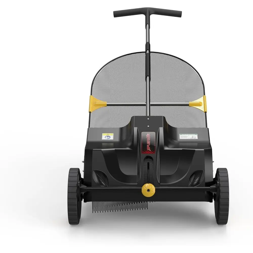 

Вертикальная подметальная машина для газона с 21 Т-образной ручкой и подставкой для хранения для легкой очистки двора и компактной конструкции