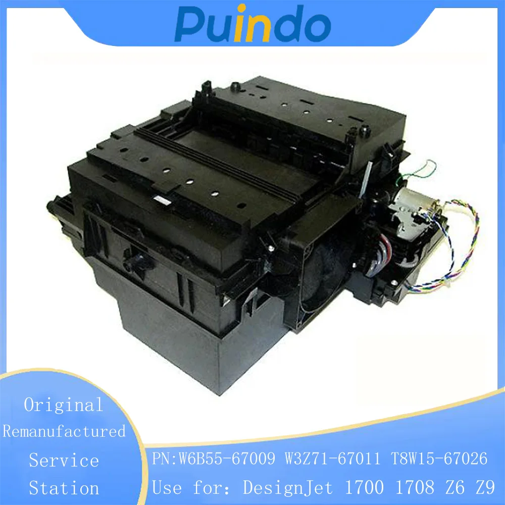 Original Remanufactured Service Station for HP DesignJet 1700 1708 Z6 Z9 Cleaning Unit W6B55-67009 W3Z71-67011 T8W15-67026