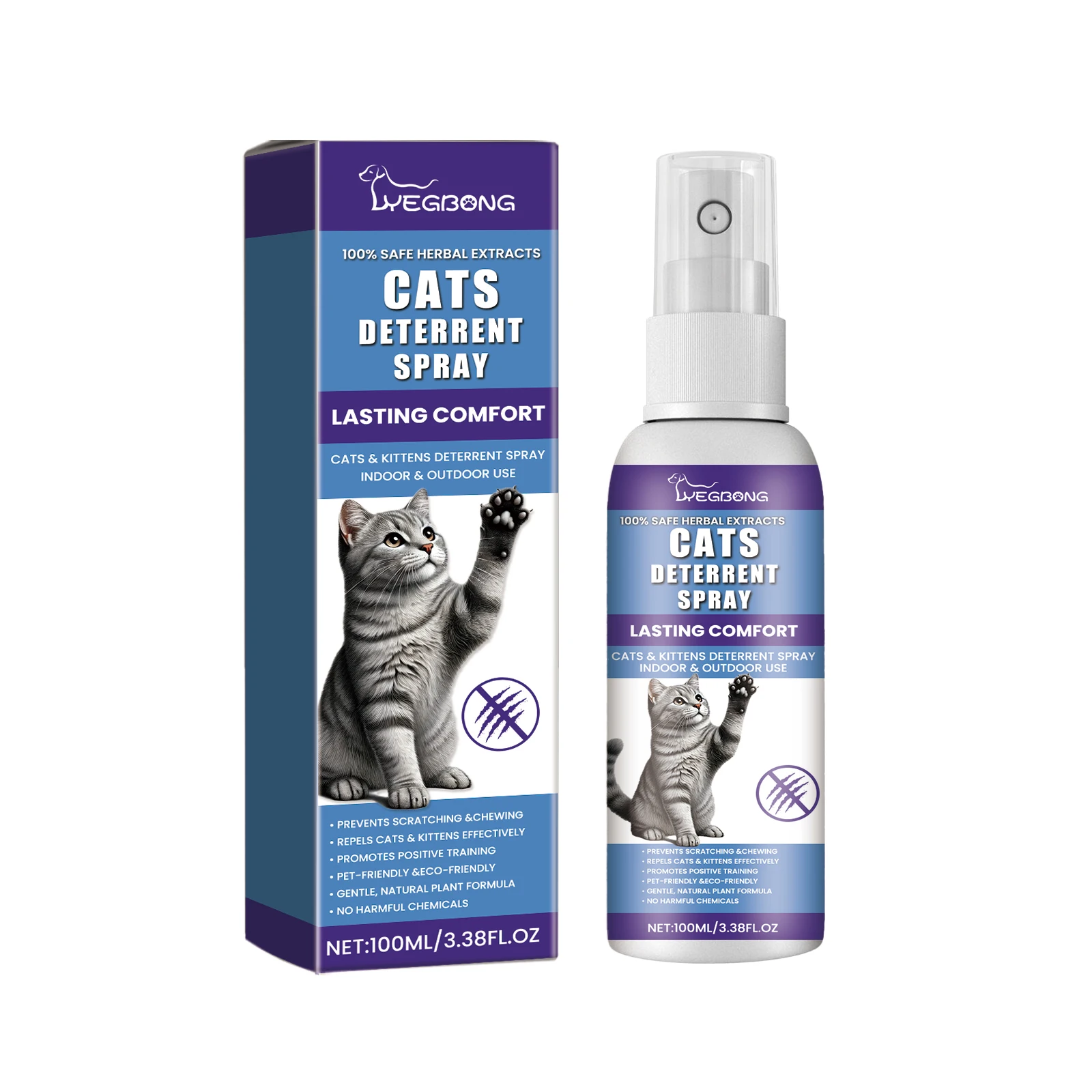 

Yegbong Cat Care To Prevent Cats From Urinating In Bed Mild Ingredient Care Spray