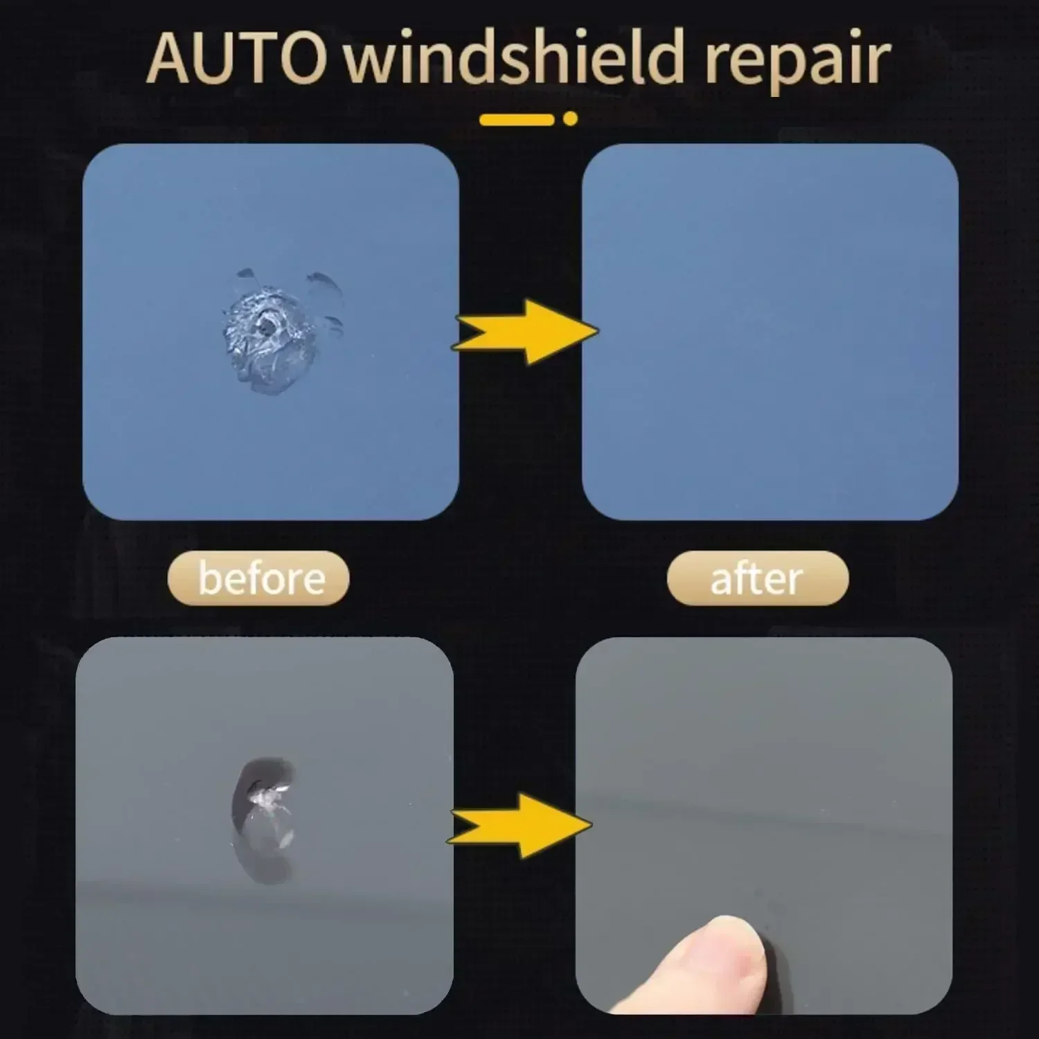 Windshield Repair Kit for Glass Automotive Glass DIY Windscreen Tool for Fixing Chips Cracks Star-Shaped Crack Nano Fluid Filler image 5
