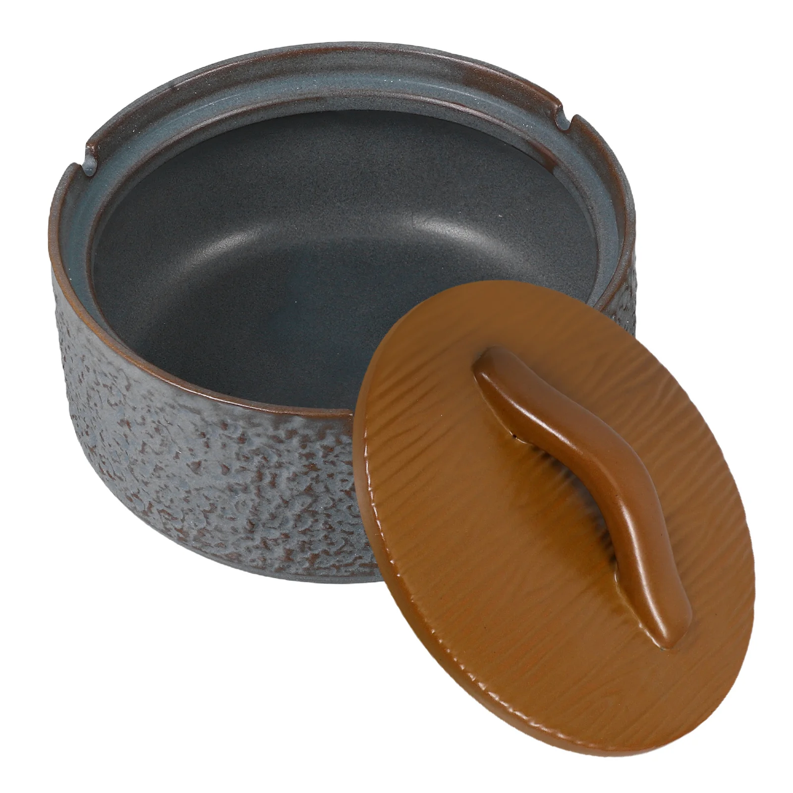 

Home Decor Ceramic Ash Holder Ashtray for Desktop Ornament with Lids Bowl Covers