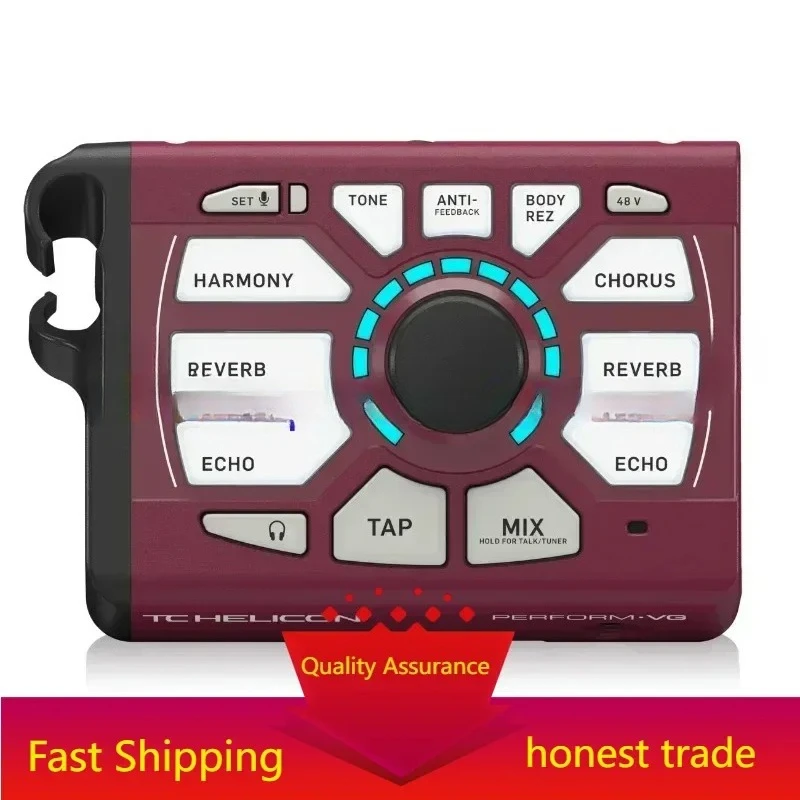 

TC Helicon PERFORM-VG Ultra-Simple Mic-Stand Mount Vocal Acoustic Guitar Processor For And Performers