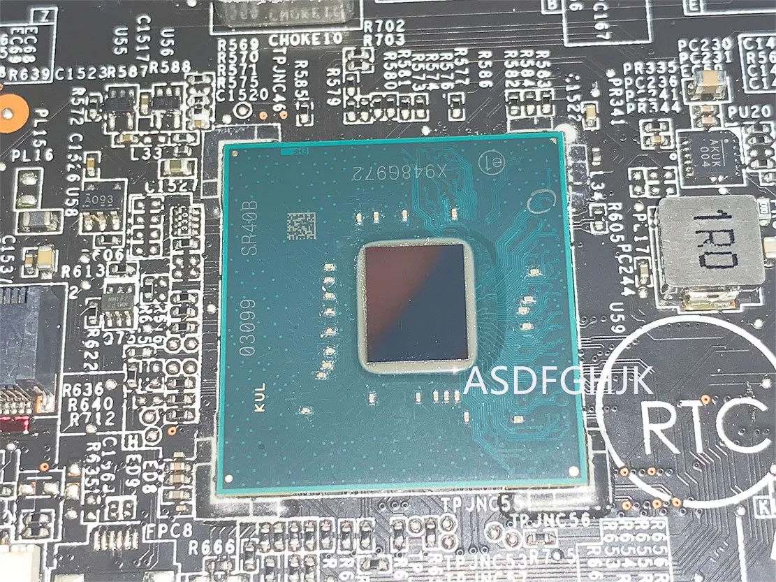 Original MS-16U51 For MSI MS-16U5 GL65 Laptop Motherboard WITH I7-9750H AND GTX1660MTI  TEST OK