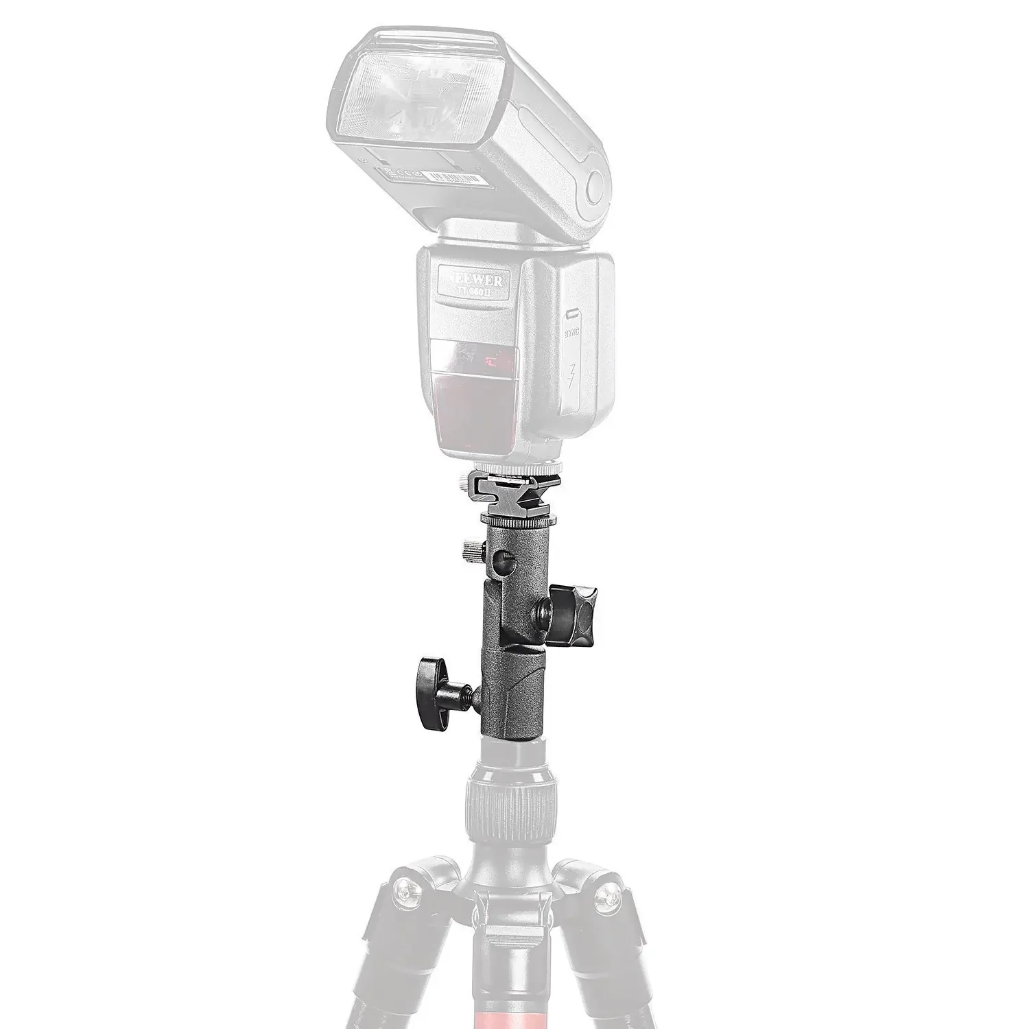 Flash Light Universal Support Stand E Shap Metal Bracket Head E Style Lamp Holder Can Connect Tripod Photography Accessories