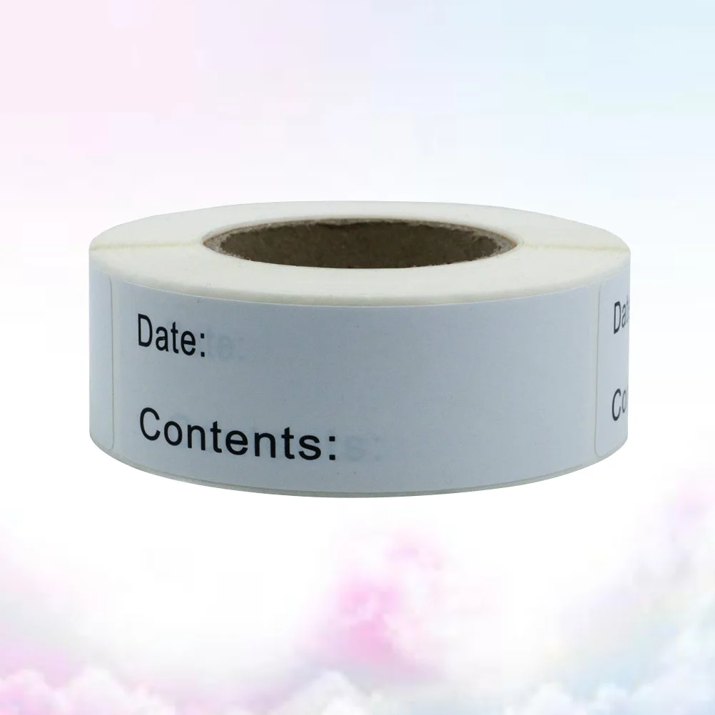 

1 рулон, записываемая наклейка для хранения продуктов, съемная бирка, клейкая этикетка «сделай сам», этикетка для холодильника с морозильной камерой для приготовления пищи, съемная бирка