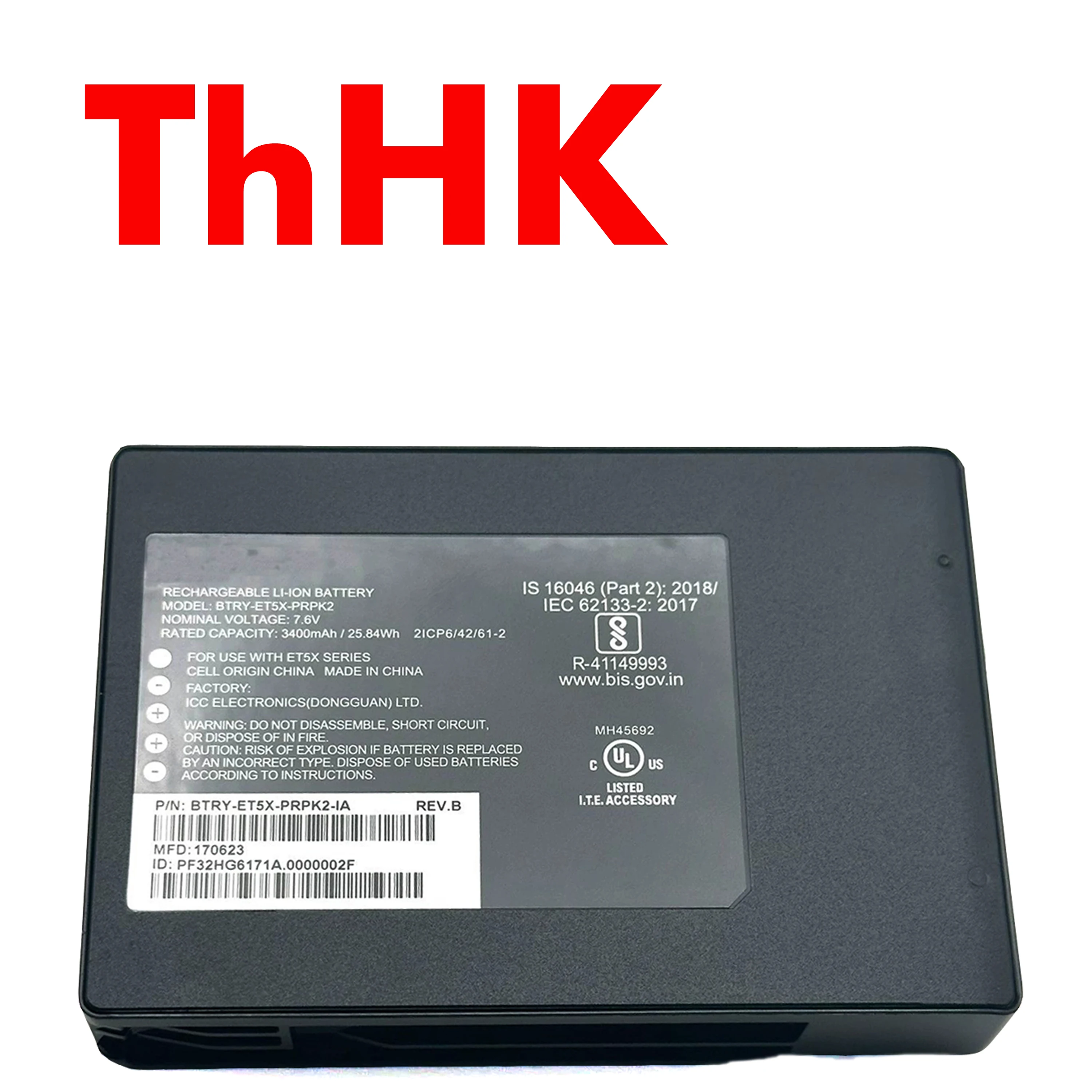 Genuine Original 25.84Wh BTRY-ET5X-PRPK2 2ICP6/42/61-2 Battery For ZEBRA ET51 ET5X