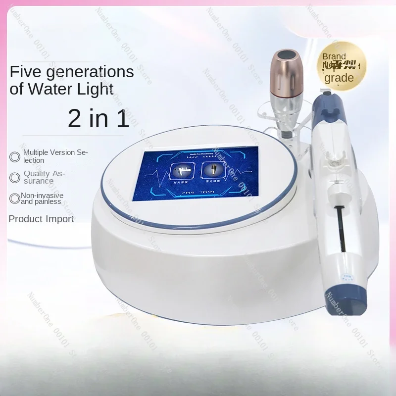 Allow Beauty 2-in-1 Water Light Time Shaping Instrument Product Import Facial Lifting 5 Generation Needle-Free Compact Injector