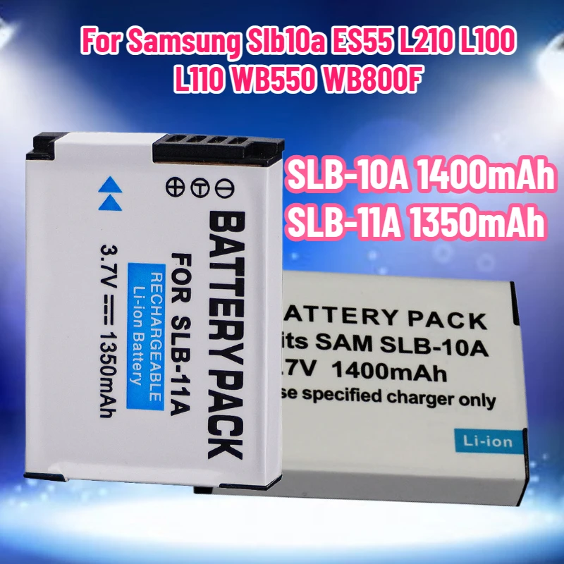 

SLB-10A SLB-11A Charging Set for Samsung Slb10a ES55 L210 L100 L110 WB550 WB800F WB150F PL50 NV9 ST5000 ST1000 WB600