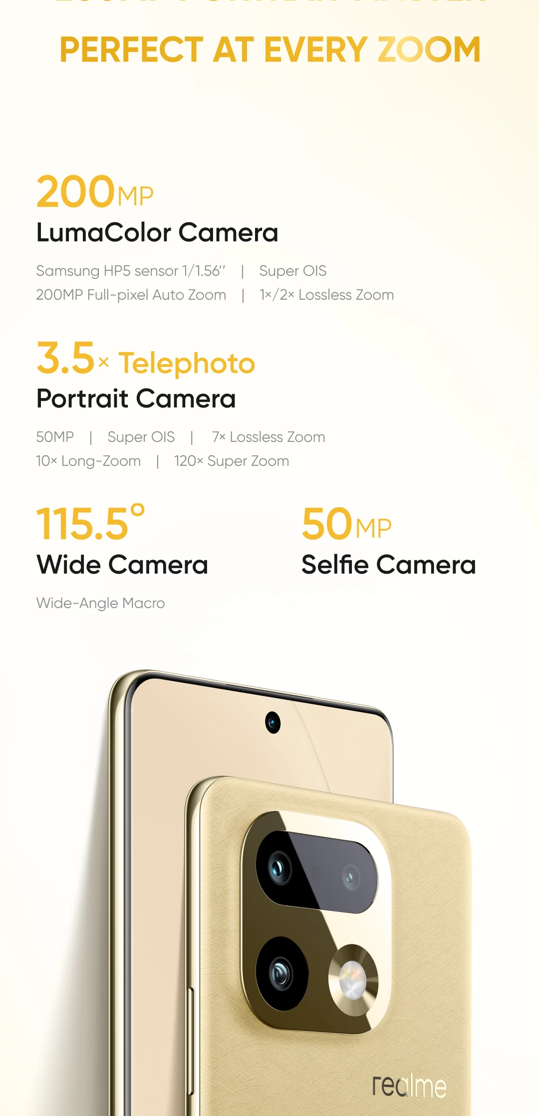 realme 16 Pro Plus 5G Smartphone Snapdragon 7 Gen 4 Chipset 200MP Wide-angle Camera 6.8" 144Hz AMOLED Display