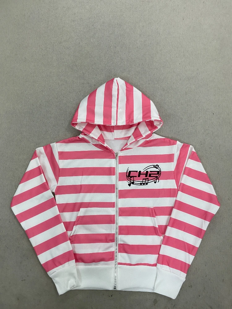 

New hooded zipper sweatshirt jacket for autumn and winter of 2026, fashionable, sweet, fresh, simple, niche embroidery