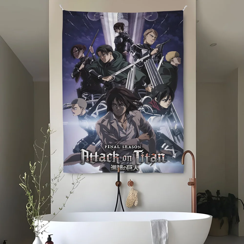 

W-Wanted A-Attack On T-Titan Tapestry Perfect For Home&Living Bedroom Decor Wall Art Backdrop Banner