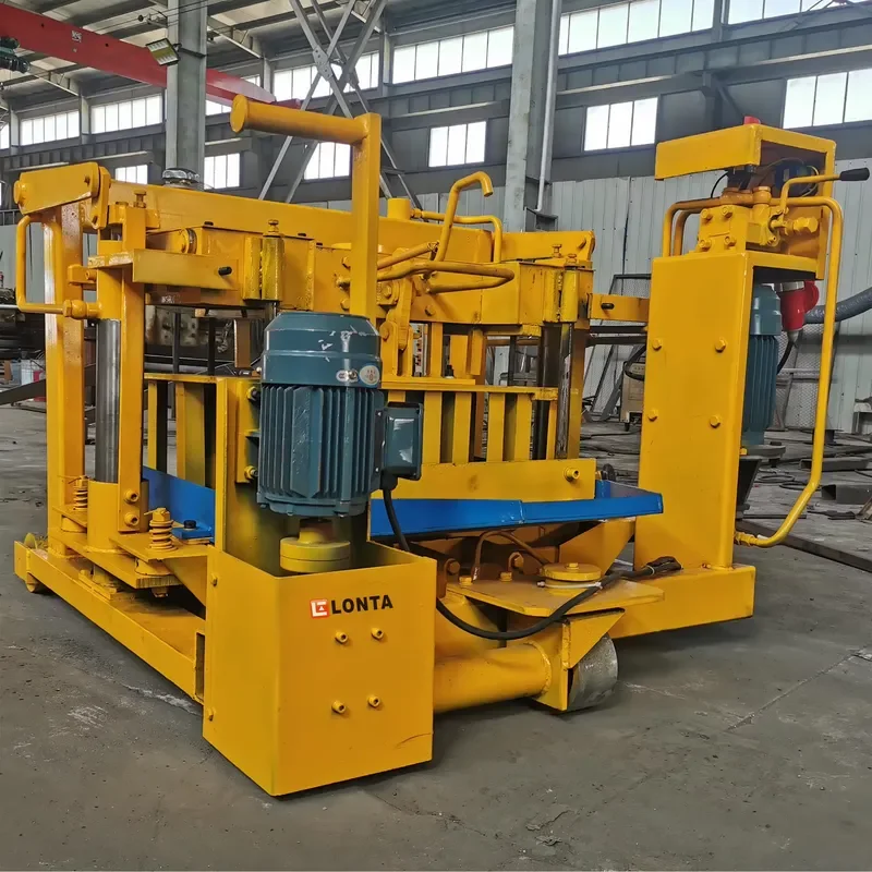 LONTA QM4A-30 Mobile 4 5 6 8 Inch Hydraulic Interlock Hollow Paver Block Mould Cement Concrete Block Making Machine Automatic