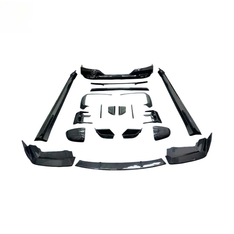 High Quality MSY Style Dry Carbon Fiber Body Kit Front Lip Rear Diffuser Side Skirts Fit For 7 Series G70 735Li 740Li