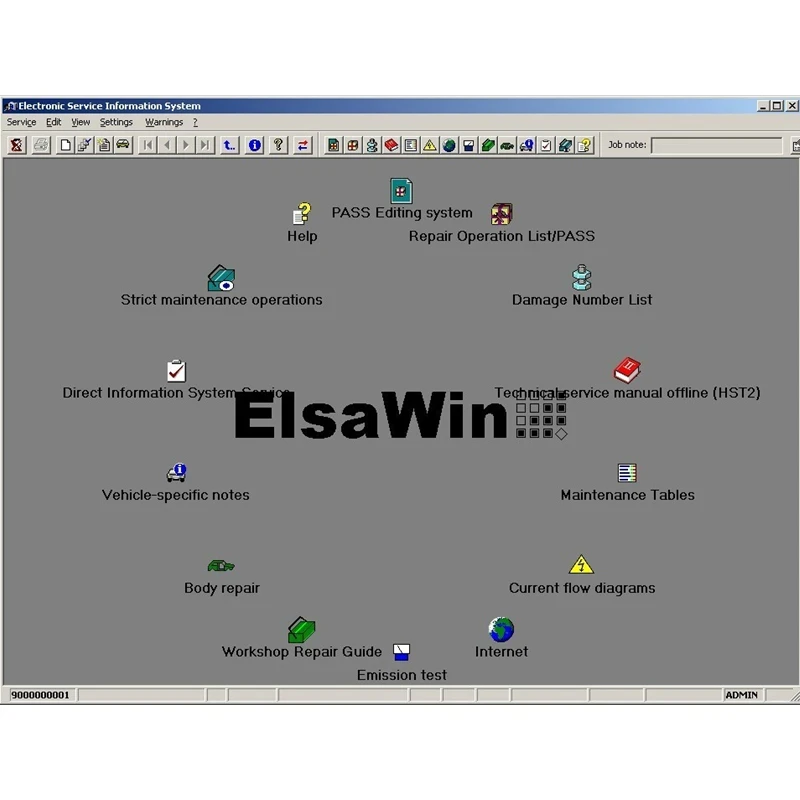 Latest Hot Car Maintenance Tools Elsawin 6.0 with ETKA 8.5 Auto Repair Software OBD2 Scanner Electronic Parts Catalogue Software view 2