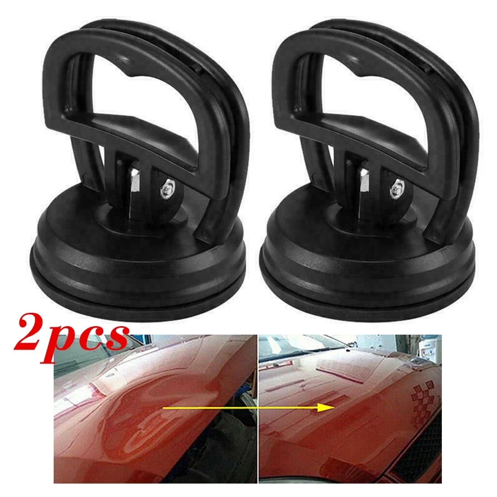 

15kg Car Repair Sucker Tool 2.3*2*2.4" 2PCS 5.6*5*6cm Black Bodywork Car Cup Dent Max Panel Puller Weight NEW
