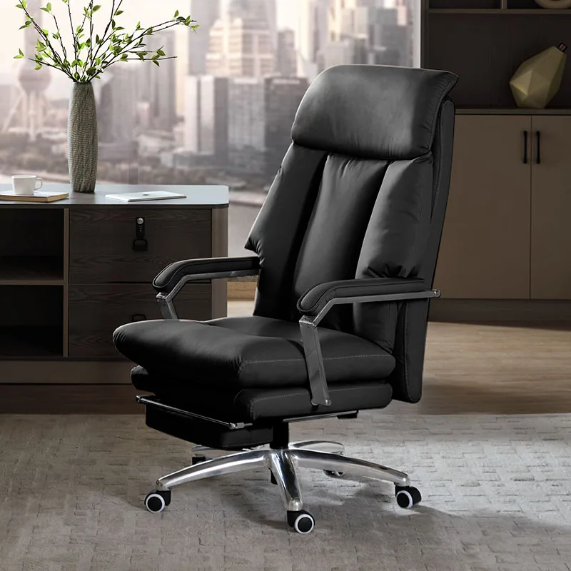 

Black Handle Comfortable Office Chair Ergonomic Roller Executive Swivel Office Chair Lazy Luxury Cheap Silla Oficina Furniture