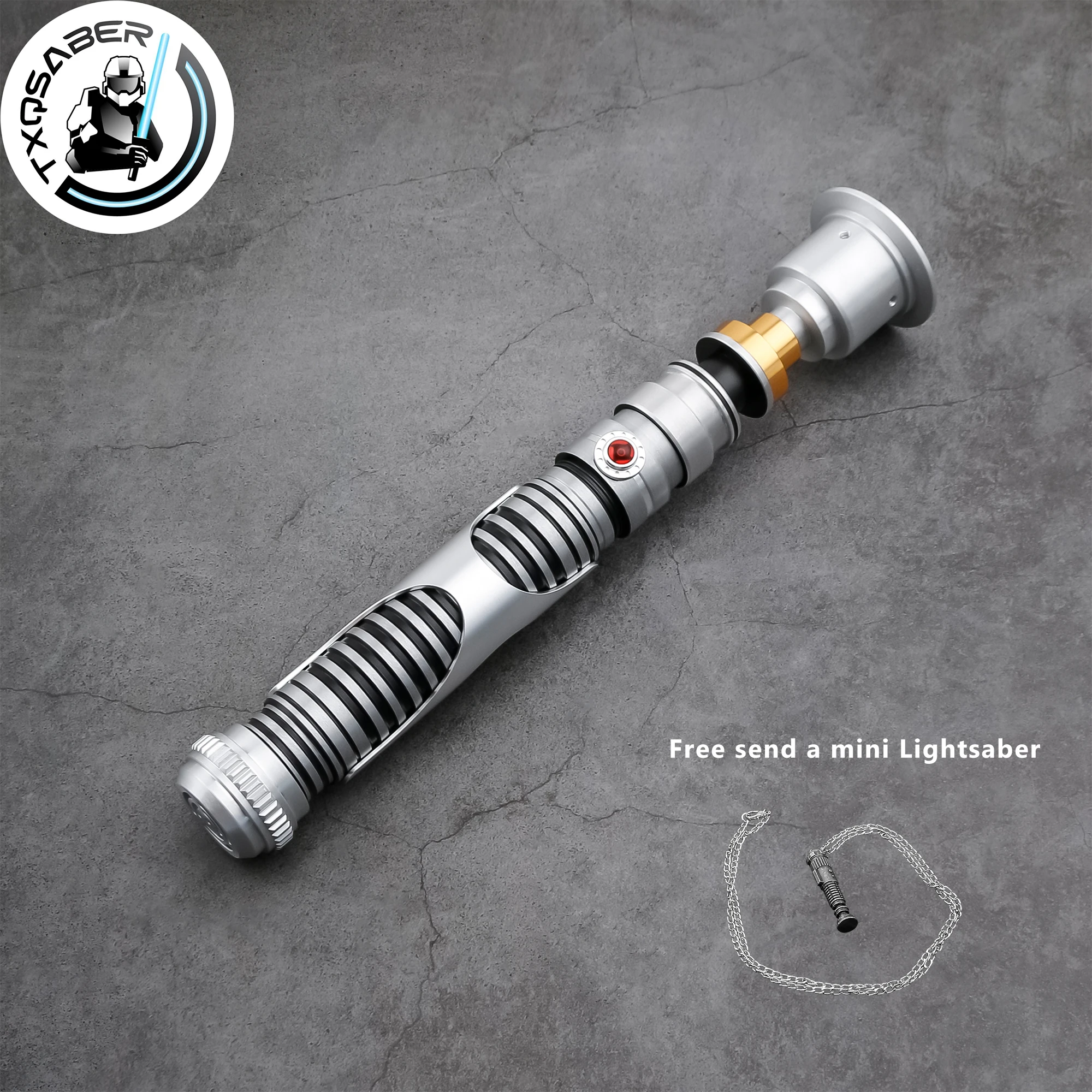 

TXQSABER Световой меч Lord SDRGB Pixel no Blade Металлическая рукоять Lightsword Blaster Гладкие качели Лазерный меч для взрослых Игрушки для косплея