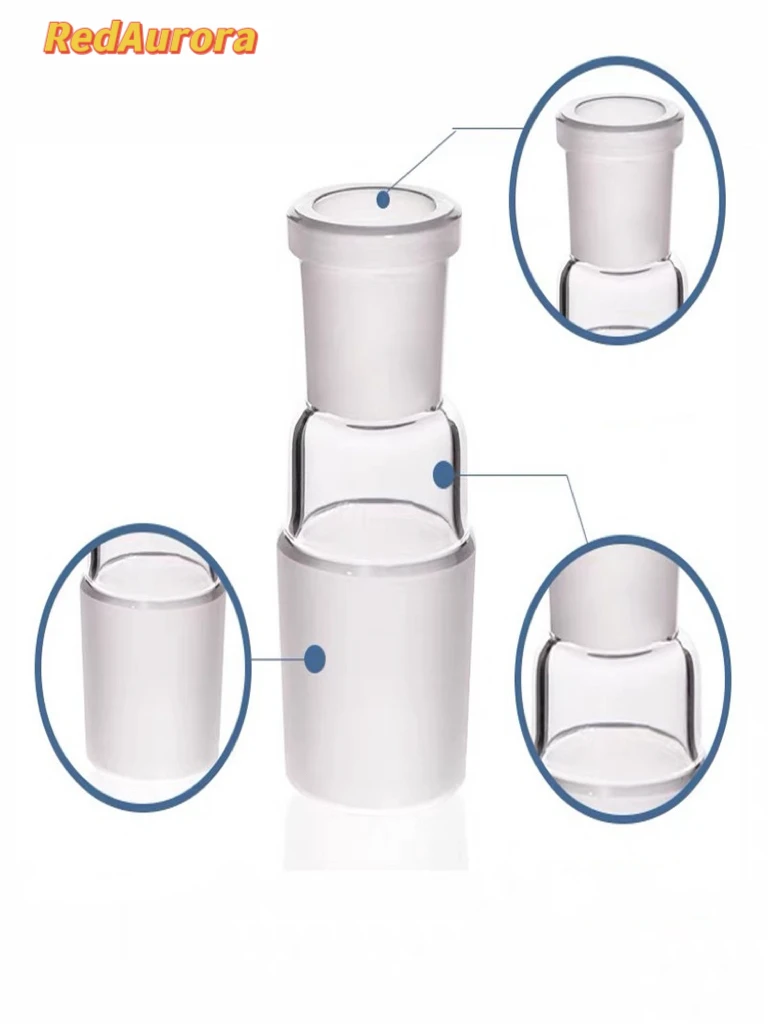 1 Pc Upper Mouth 24/40 Bottom Plug 29/32 OEM Lab Glass Adapter Plug Interchangeable Connector,Glass Conversion Head