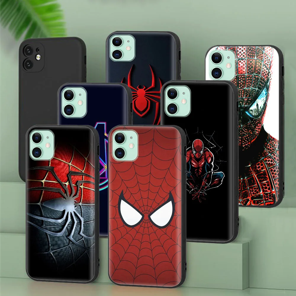 Black Protective Case for Motorola Moto E7 E7I E32 Power G9 Play G 5G Plus Marvel Spiderman