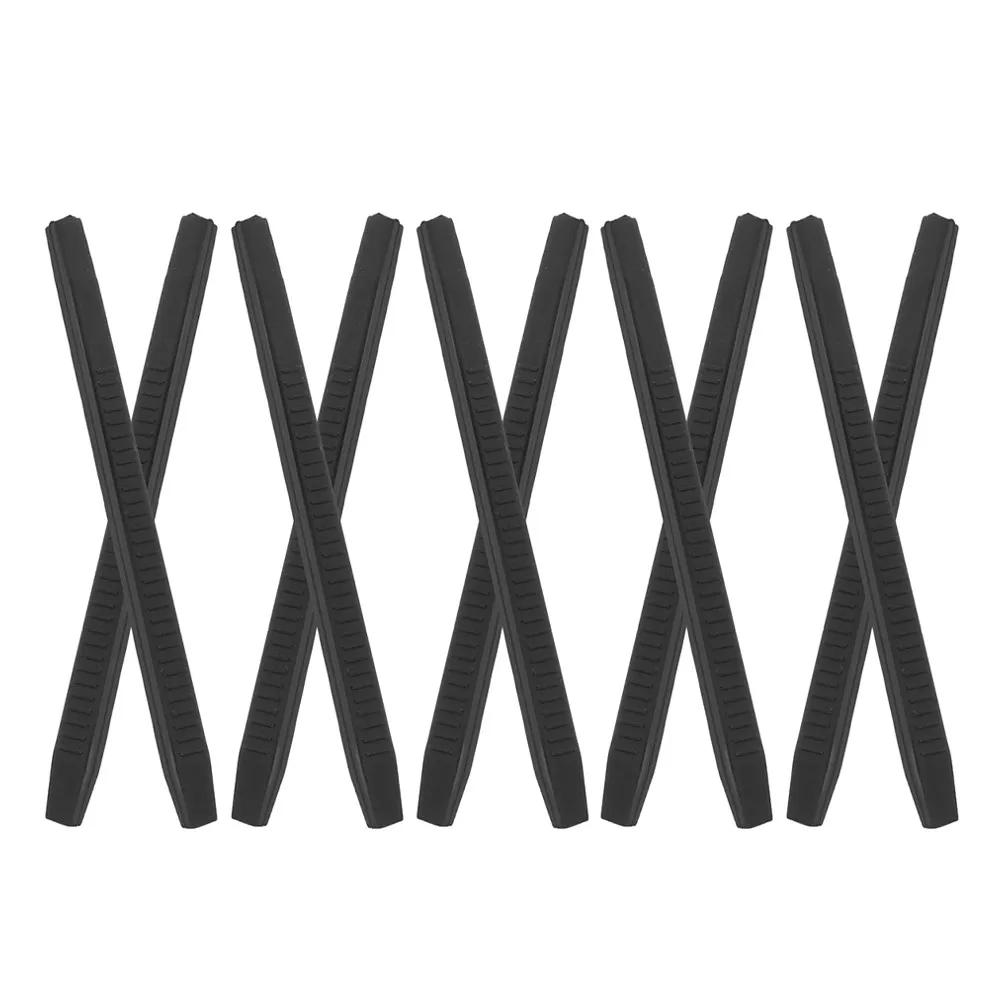 

10Pairs Eyeglass Temple Sleeves Anti Slip Silicone Arm Covers Eyewear Retainer Sunglasses Ear Grips Pads