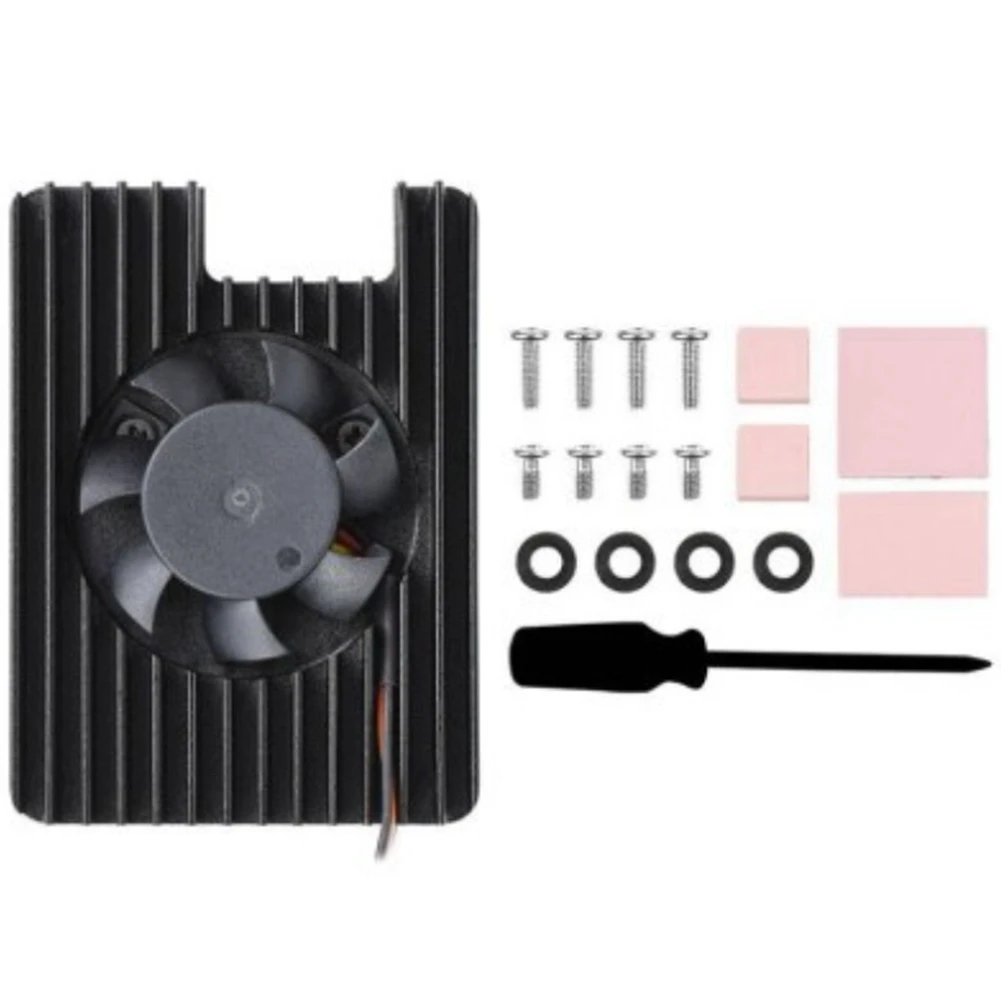 

Heatsink for Raspberry Pi CM4 with 12V 3007 PWN Cooling Fan Radiator for Raspberry Pi Compute Module 4