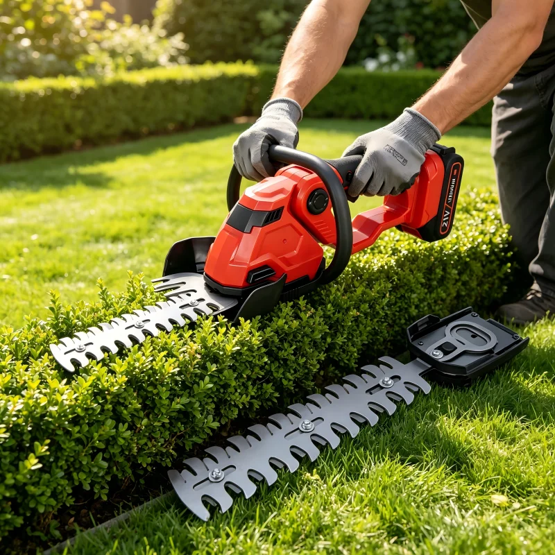 Handheld Mini Cordless Hedge Trimmer, Electric Shears for Grass, Tea Tree and Branch Pruning