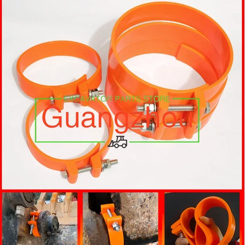 Excavator Dust Ring Horse Head Clamp Type Forklift Sleeve Bucket Shaft Pin Butter Sealing Cover Sany Komatsu XCMG Accessories