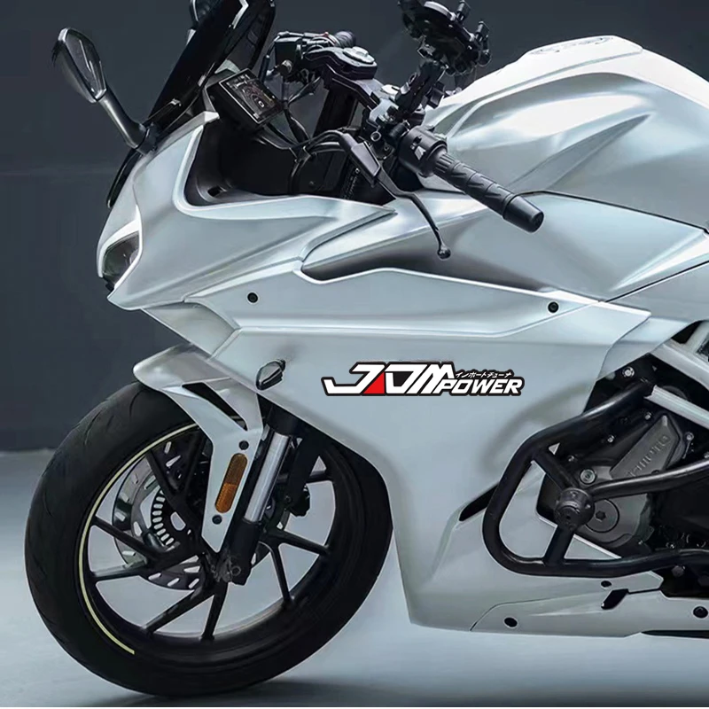 JDM POWER Motorcycle Stickers Waterproof Durable for Fuel Tank Front Fairing Side Panels Electric Scooter Japaneses Vinyl Decals view 5