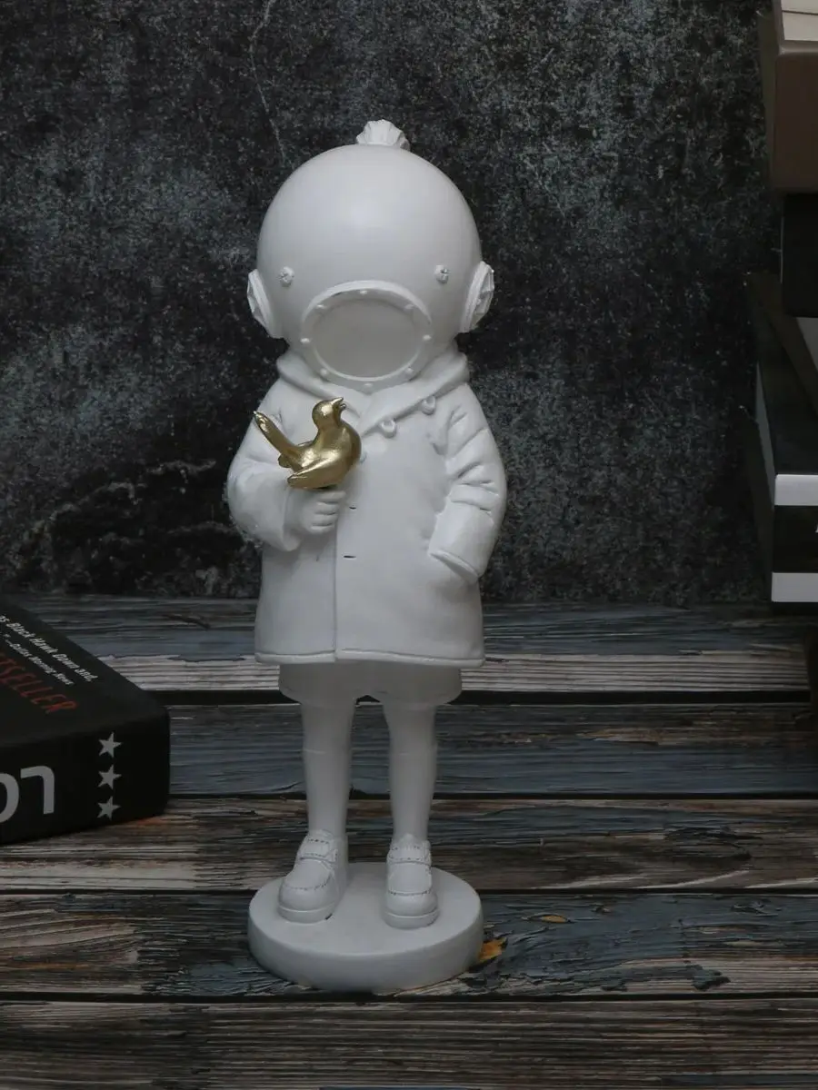 1 Stück Grenzübergreifend Bestseller Banksy Deepsea Girl Kunstharz-Handwerksdekoration für Wohnzimmer, Eingangsbereich und TV-Schrank – Detail 1