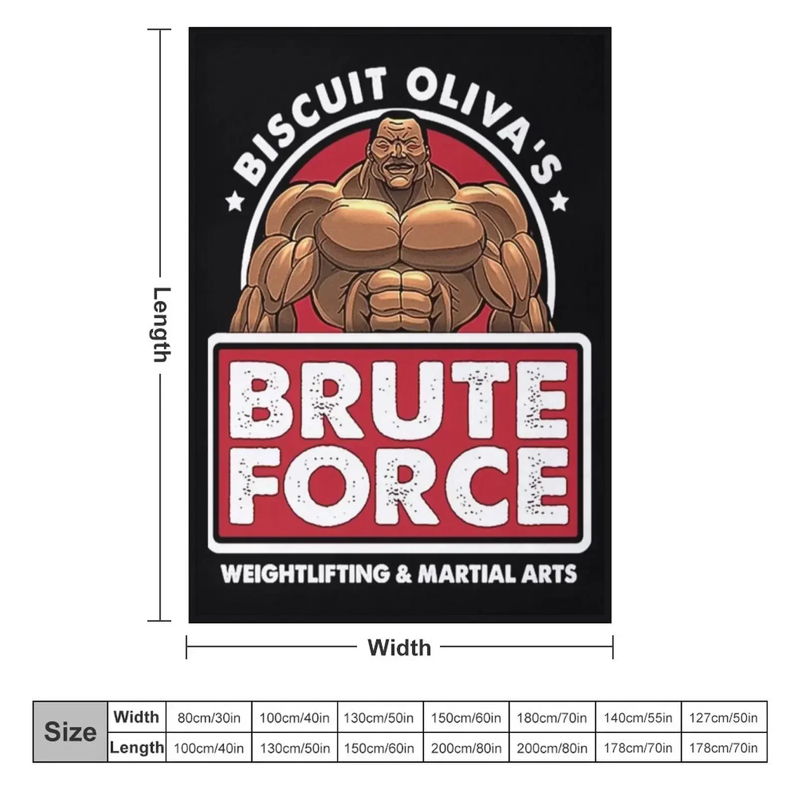 Biscuit Oliva&x27;s Brute Force . Throw Blanket couch cozy soft plush fuzzy picnic outdoor blanket