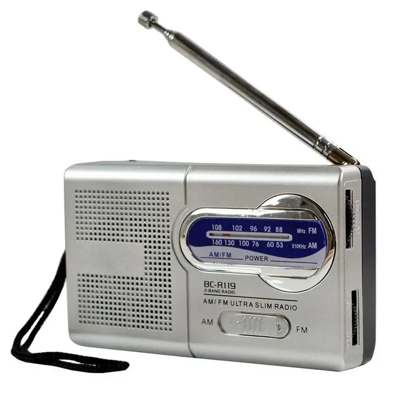 BC-R119 Radio AM FM Battery Operated Portable Radio Best Reception Longest Lasting For Emergency Running Walking Home