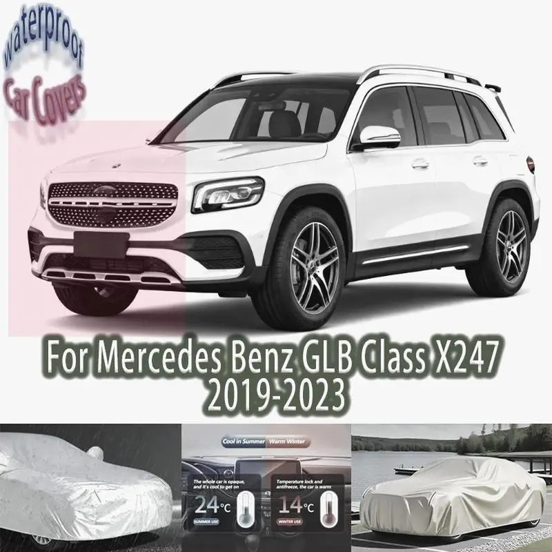 For Outdoor Protection Waterproof for Mercedes Benz GLB Class X247 Sunshade Dustproof Accessories Car Covers