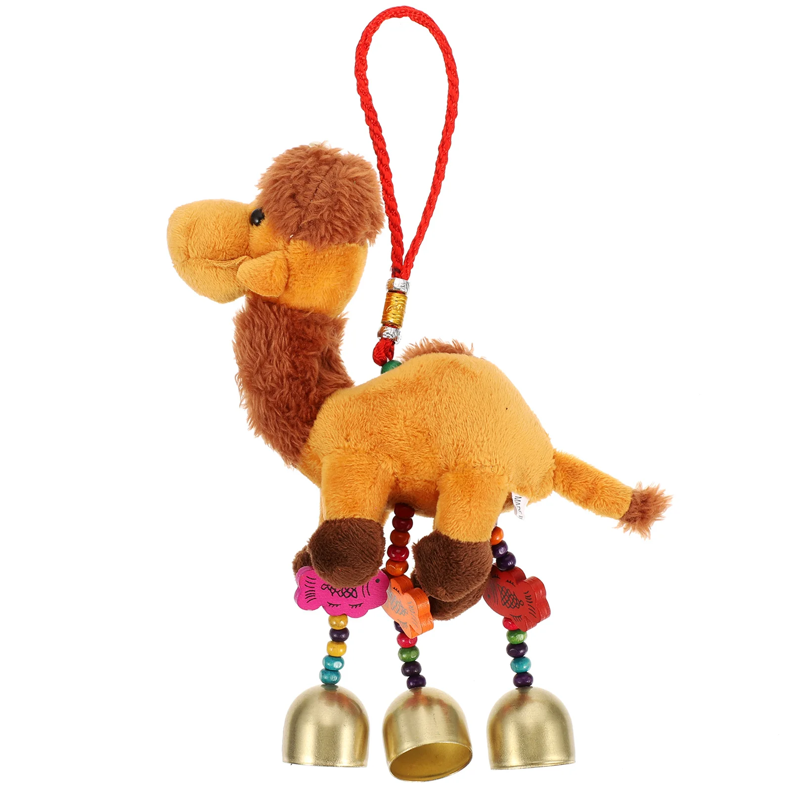 Mini Camel Miss Key Rings Backpack Pendant Metal Keychain Stuffed Plush Toy