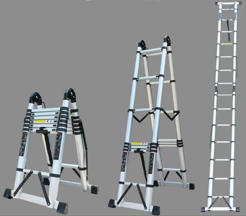 High-Quality 3.2-Meter Multi-Purpose Telescopic Aluminum Portable Extension Ladder