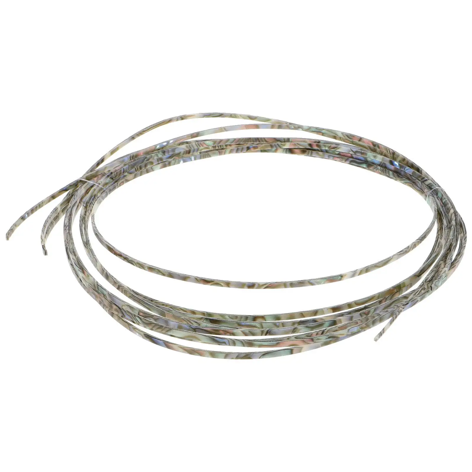 

4 Pcs Guitar Trim Strips Binding Abalone Curved Soundhole Inlay Hemming Plastic