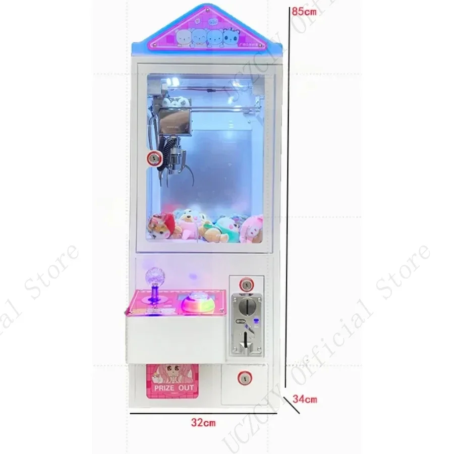 Mini Claw Crane Machine for Carnival, Arcade Grabber, Coin Operated, KTV, Cinema, 110V, 220V