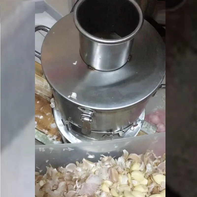 LXT Stainless Steel Dry Garlic Peeler Peeling Machine Automatic Garlic Skin Remove Tool