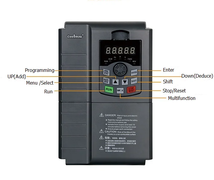 5kw frequency inverter converter 5hp vfd driver 5hp variable frequency drive