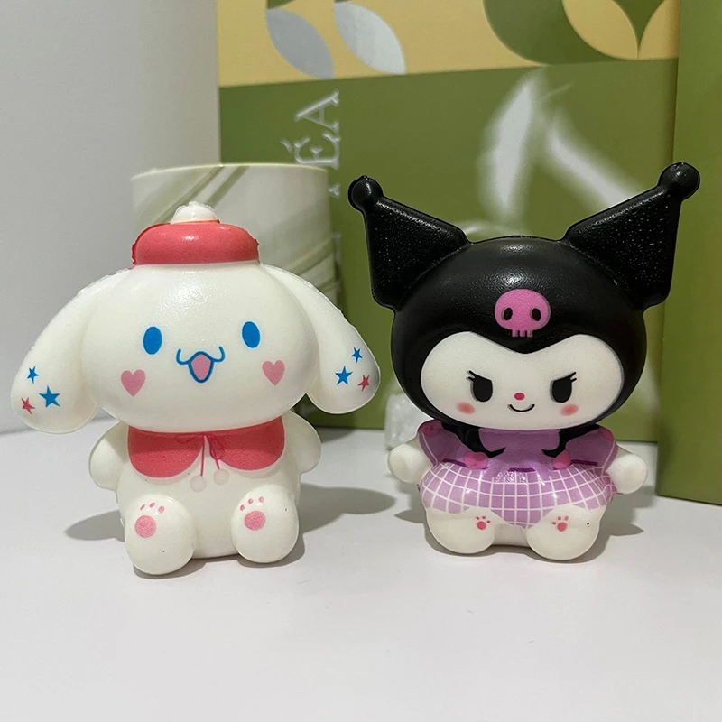 1 sztuk Hello Kitty Sanrio powolne odbicie zabawki dekompresyjne Kuromi zabawki antystresowe Kawaii Melody Anime Cartoon prezent dla dzieci