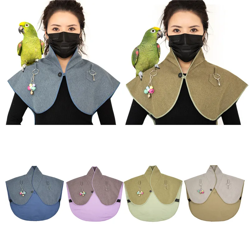 

Parrots Anti-Scratch Shoulder Protector for Bird Anklet &Toy Cockatiels Finches Multi-Functional Pet Shoulder Pad Diaper
