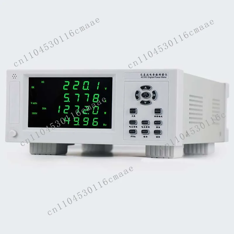 High-precision AC/DC parameter measuring instrument 600V/20A/1200W voltage and current power factor display